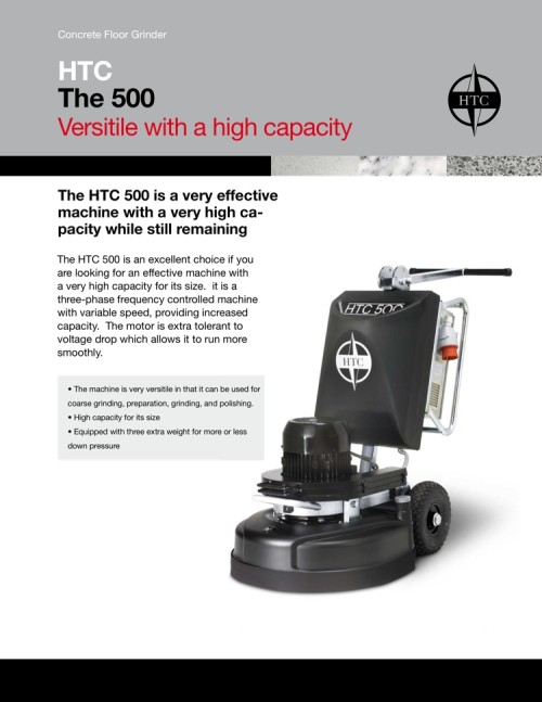 HTC500 Grinder with Vacuum